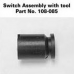 Maglite Solitaire Switch Assembly with tool,  108-000-085, 108-085