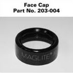 2 AA Mini Maglite Face Cap, Black 203-004, 203-000-004