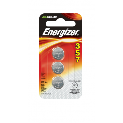 Energizer 357 1.55V Silver Oxide Battery, 3/Pack (SR44), 357BPZ-3N