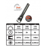 Streamlight Stinger HL LED Dual Switch Rechargeable Flashlight System, 75454, Black