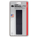 Maglite 2AAA MiniMag Nylon Full Flap Belt Holster, AM3A026, Black
