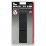 Maglite 2AA LED MiniMag Nylon Full Flap Belt Holster, AP2X136J, Black