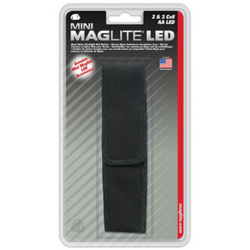 Maglite 2AA LED MiniMag Nylon Full Flap Belt Holster, AP2X136J, Black