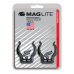 Maglite D Size Mounting Brackets, 2/pack, ASXD026