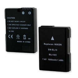 Nikon EN-EL14 7.4V 1000mAh Li-Ion Digital Camera Battery, BLI-401