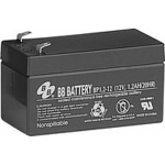 BB Battery, BP1.2-12T1, 12V 1.2Ah Sealed Lead Acid Battery