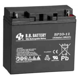 BB Battery, BP20-12B1, 12v 20ah Sealed Lead Acid Battery