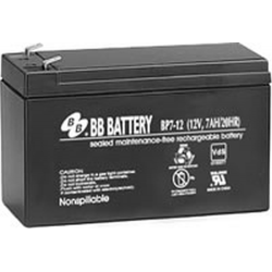 BB Battery, BP7-12T2, 12V 7Ah Sealed Lead Acid Battery