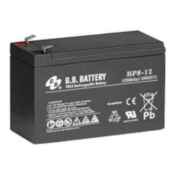 BB Battery, BP8-12T2, 12V 8Ah Sealed Lead Acid Battery