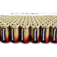 Panasonic CR2 3V Lithium Photo Battery Bulk, Tray of 200
