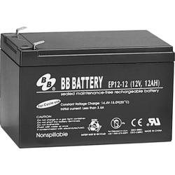 BB Battery, EP12-12T2, 12V 12Ah Sealed Lead Acid Battery