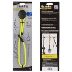 Nite Ize Gear Tie 24 inch Dockable Reusable Twist Tie, Neon Yellow, GLK24-33-R3