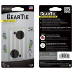 Nite Ize Gear Tie 2 inch Mountables Hanging Twist Tie, White/Black, GTU2-M1-2R7