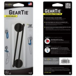 Nite Ize Gear Tie 4 inch Mountables Hanging Twist Tie, Black, GTU4-01-2R7