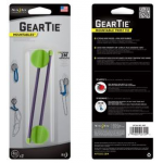 Nite Ize Gear Tie 4 inch Mountables Hanging Twist Tie, Purple/Green, GTU4-M2-2R7
