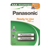 Panasonic DECT AAA NiMh AAA Cordless Phone Batteries, 2/pack, HHR-4DPA/2B