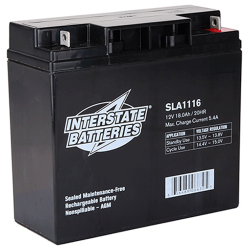 Interstate Battery, SLA1116, 12v 18Ah Sealed Lead Acid Battery, B1