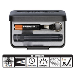 Maglite Incandescent Solitaire Gift Box, K3A012, Black