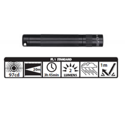 Maglite Incandescent Solitaire Flashlight, K3A016, Black