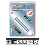Maglite Incandescent Solitaire Flashlight, K3A096, Gray