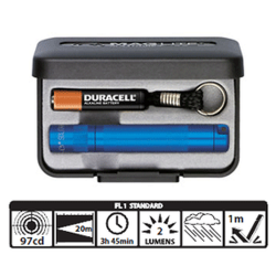 Maglite Incandescent Solitaire Gift Box, K3A112, Blue