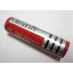 UltraFire 18650 3.7v 3000mAh Li-Ion Flashlight Battery, LION-1865-30-UF