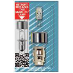 Maglite 3 Cell C&D Xenon Replacement Lamp LMXA301, 107-000-427, 1/Card