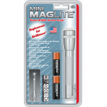 Maglite 2AA MiniMag Flashlight, M2A106, Silver