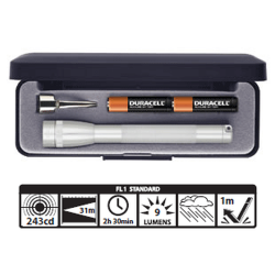 Maglite 2AAA MiniMag Gift Box, M3A102, Silver