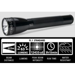 Maglite ML25IT Xenon 3C Flashlight, ML25IT-3016, Black