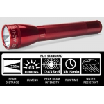 Maglite ML25IT Xenon 3C Flashlight, ML25IT-3036, Red