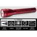 Maglite ML25IT Xenon 3C Flashlight, ML25IT-3036, Red