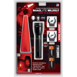 Maglite ML25LT 2C LED Flashlight Safety Pack, Black, ML25LT-J201G