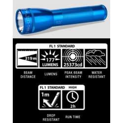 Maglite ML25LT 2C LED Flashlight, ML25LT-S2116, Blue