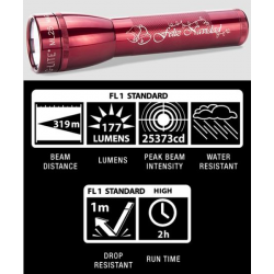 Maglite ML25LT 2C LED Flashlight, ML25LT-S2TC5, Collectible Feliz Navidad, Red
