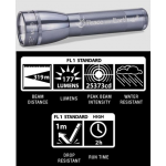 Maglite ML25LT 2C LED Flashlight, ML25LT-S2TD5, Collectible Peace on Earth, Gray