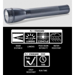 Maglite ML25LT 3C LED Flashlight, ML25LT-S3096, Gray
