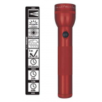 Maglite ML300L 2D LED Flashlight, ML300L-S2035, Red