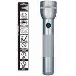 Maglite ML300L 2D LED Flashlight, ML300L-S2096, Gray