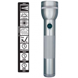 Maglite ML300L 2D LED Flashlight, ML300L-S2096, Gray