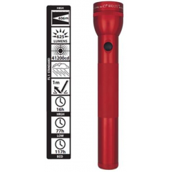 Maglite ML300L 3D LED Flashlight, ML300L-S3036, Red