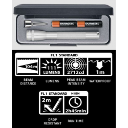 Maglite 2AAA MiniMag LED Gift Box, P32102, Silver