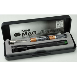 Maglite Spectrum Series 2AAA MiniMag LED Flashlight, P32SY2, Black Body Green LED