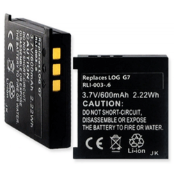 Logitech G7 3.7v 600mAh Remote Control Battery, RLI-003-06