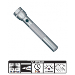 Maglite 3D Incandescent Flashlight, S3D096, Gray