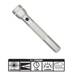 Maglite 3D Incandescent Flashlight, S3D106, Silver