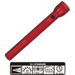 Maglite 4D Incandescent Flashlight, S4D036, Red