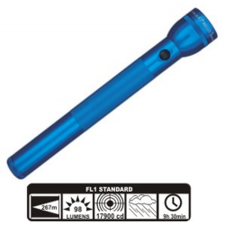 Maglite 4D Incandescent Flashlight, S4D116, Blue