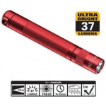 Maglite LED Solitaire Flashlight, SJ3A036, Red