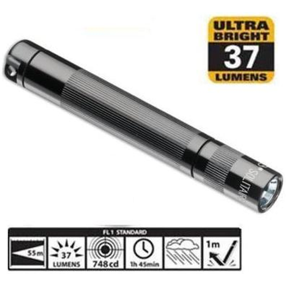 MagLite Solitaire LED Flashlight - Compact AAA Battery Light, Gray
